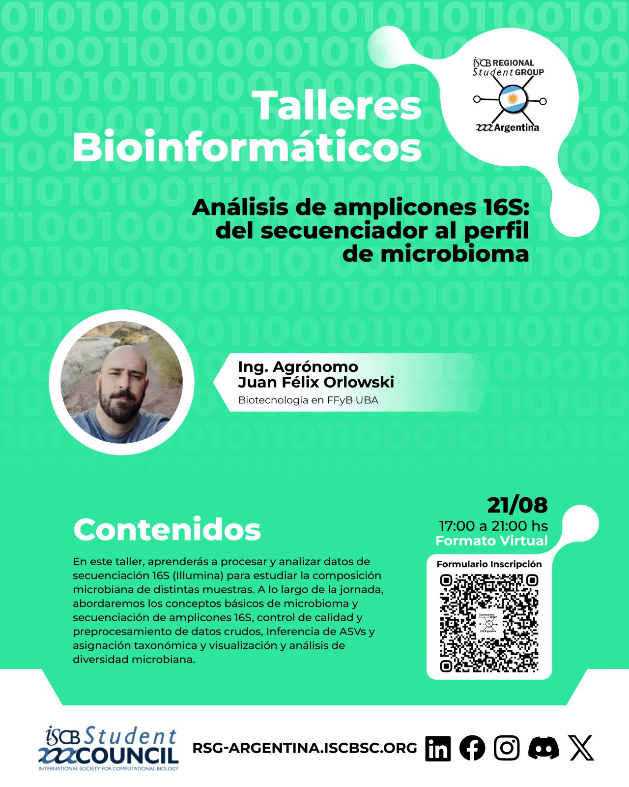 Análisis de amplicones 16S: del secuenciador al perfil de microbioma thumbnail